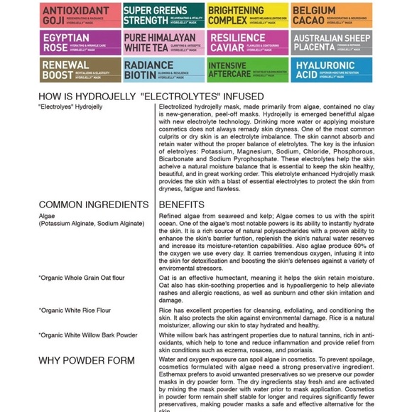 ESTHEMAX HYDROJELLY MASK - FULL KIT WITH 2 MASKS - Picture 3 of 3